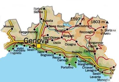 genova province map